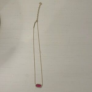 Hot Pink Diamond Traced Kendra Scott Neclace